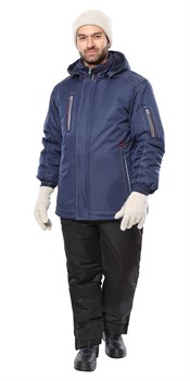 Куртка СИРИУС-АЛЕКС темно-синяя с красной отделкой - фото 86533