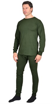 Бельё нательное трикотажное (лето) пл,180 гр/м2, оливковое,100% х/б (ЧЗ) - фото 87300