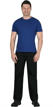 Футболка синяя 160г/м2 - фото 87318
