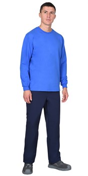 Толстовка васильковая (футер 240 г/м2) (х40) - фото 87346
