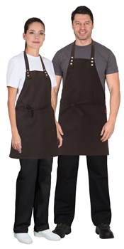 Фартук СИРИУС-БАРИСТА коричневый - фото 87664