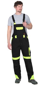 Полукомбинезон СИРИУС-ОНИКС черный с лимонным - фото 90044