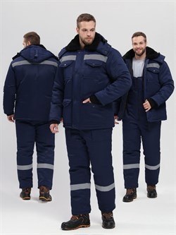 Костюм зимний Мастер-Ультра (тк.Смесовая,210) п/к, т.синий - фото 92107