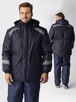 Куртка зимняя Прогресс (Оксфорд), темно-синий - фото 92119