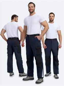 Брюки Милан NEW CH МВО (тк.Смесовая,270), т.синий/черный - фото 92158