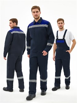 Костюм Липецк-2 СОП CH (тк.Смесовая,280) п/к, т.синий/васильковый - фото 92187