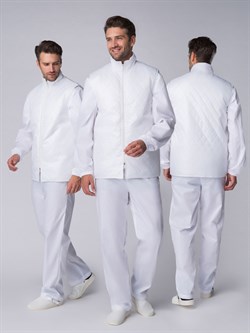 Жилет утепленный Хаспфуд (тк.Дюспо,80), белый - фото 92257