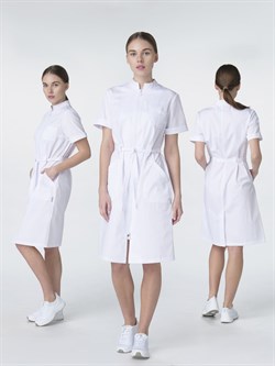 Халат женский Сансара-005 (тк.Смесовая,160) MedLine, белый - фото 92417