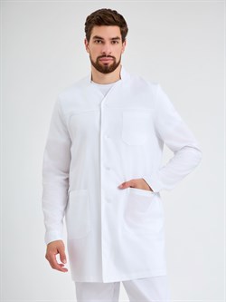 Халат мужской Карат (тк.Панацея,150), белый - фото 92423