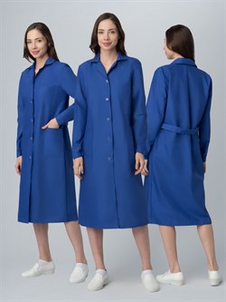 Халат женский Стандарт (тк.ТиСи), васильковый - фото 92474