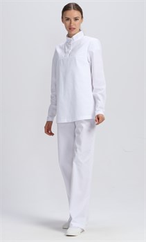 Костюм женский ХАССП-Стандарт NEW (тк.Смесовая,160), белый - фото 92523