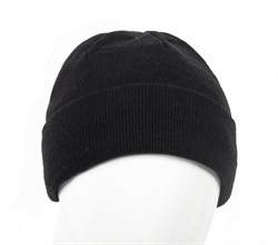 Шапка трикотажная двойная Фрост, черный - фото 92538