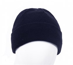Шапка трикотажная двойная Фрост, т.синий - фото 92540