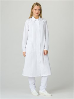 Халат женский ХАССП-Премиум (тк.Оптима,160), белый - фото 92570