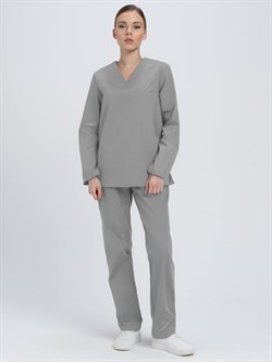 Костюм женский ХАССП-База (тк.ТиСи,120), серый - фото 92571