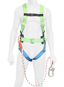 Привязь страховочная УСП 2 ВЖ с канатом 1,5м - фото 93193