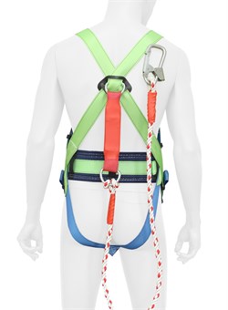 Привязь страховочная УСП 2 аВЖ с канатом 1,5м с амортизатором - фото 93194