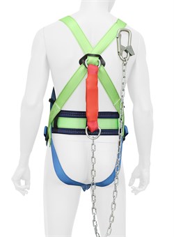 Привязь страховочная УСП 2 аГЖ с цепью 1,5м с амортизатором - фото 93198