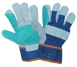 Перчатки спилковые комбинированные ДИГГЕР с усилением, ПЕР613 - фото 93417