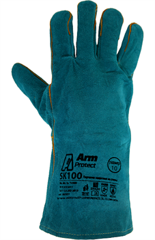 Краги спилковые ArmProtect с усилением швов и подкладкой, SK100 - фото 93508