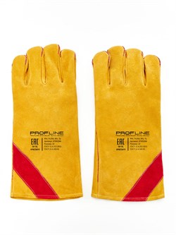 Перчатки спилковые утепленные термозащитные ProfLineLeader - фото 93511