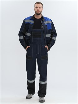 Костюм Виватный-2 IMP (тк.Смесовая,220) п/к, т.синий/черный/васильковый - фото 93677