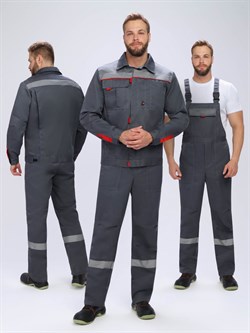 Костюм Флофт-2 СОП (тк.Смесовая,210) п/к, т.серый/серый - фото 93773