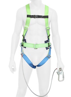 Привязь страховочная УСП 2 БЖ с тросом 1,5м - фото 94119