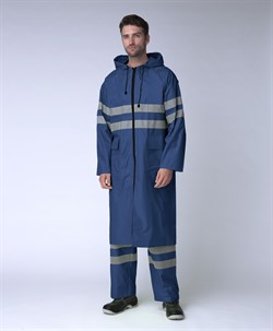 Плащ влагозащитный СОП (ПВХ,230), т.синий - фото 94221