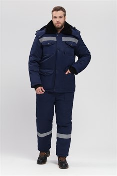 Костюм зимний Мастер NEW (тк.Смесовая,210) п/к, т.синий КОС 940 - фото 94281