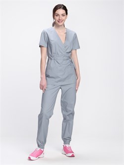 Костюм женский Стар-001 (тк.Коттон-Рич,130) MedLine, серый - фото 94303