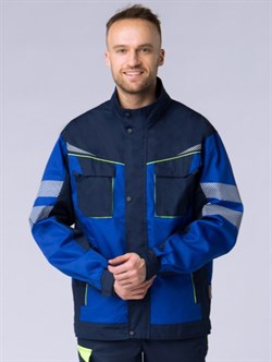 Куртка укороченная мужская PROFLINE SPECIALIST (тк.Смесовая,240), т.синий/васильковый - фото 94373