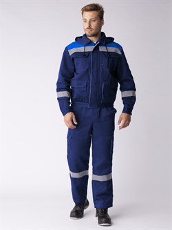 Костюм Титан-2 СОП IMP (тк.Смесовая,210) п/к, т.синий/васильковый - фото 94387