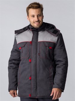 Куртка зимняя Фаворит NEW (Балтекс, 210), темно-серый/серый - фото 94389