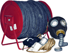 Противогаз шланговый ПШ-1Б, ШМП-2 шт, с х/б амуницией