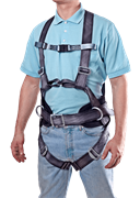 Привязь BG СПР-04, наплечные/набедренные лямки, высокий плотный кушак