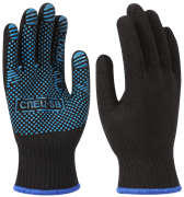 Перчатки трикотажные с ПВХ СПЕЦ-SB® PRO черный