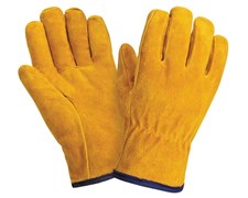 Перчатки ДРАЙВЕР СМ, (0128), спилок, искуственный мех