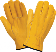 Перчатки ДРАЙВЕР К, (0140), кожа класс А+, без подкладки, резинка для удерживания