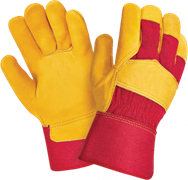 Перчатки СИБИРЬ, (0112-11-RU), спилок, х/б, жесткий манжет, подкладка
