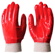 Перчатки ГРАНАТ, с ПВХ покрытием, интерлок, полный облив, резинка