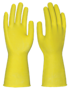 Перчатки ХОЗЯЙСТВЕННЫЕ, латекс, без подложки, 0.36/300мм