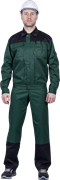 Костюм ТЕХНИК летний, т/зеленый-черный (Куртка+полукомбинезон)