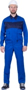 Костюм СПЕЦИАЛИСТ-1 летний, василек-т/синий (Куртка+брюки)