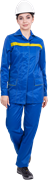 Костюм ПРЕМЬЕРА ЛЮКС летний, василек, женский (Куртка+брюки)