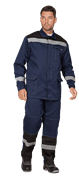 Костюм ПРОФЕССИОНАЛ летний, т/синий-черный (Куртка+брюки)