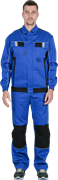 Костюм КОНФОРМ летний, василек-черный (Куртка+полукомбинезон)