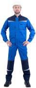 Костюм КМ-10 ЛЮКС летний, василек-т.синий (Куртка+полукомбинезон)