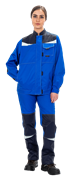 Костюм КМ-10 ЛЮКС летний, василек-синий, женский (Куртка+брюки)