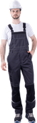 Полукомбинезон ТУРБО SAFETY летний, т.серый-черный